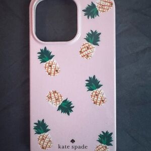 Kate Spade Pink Pineapple Phone Case 13 Pro